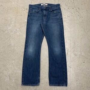 Levis Jeans Mens 34x30 Blue Pants 514‎ Slim Straight Work Faded Denim Tag 34x32